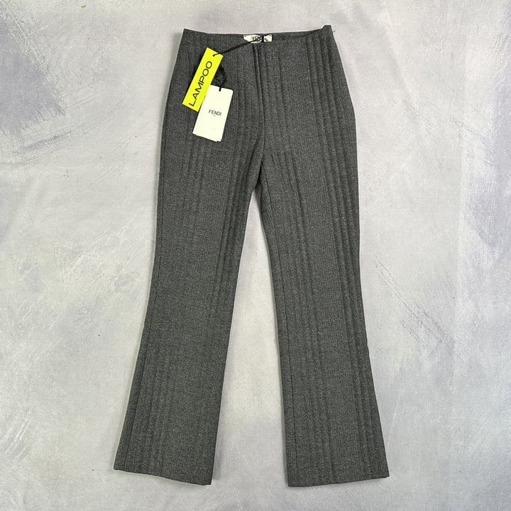 Fendi Ladies Wool Trousers With Tags - Size UK 4