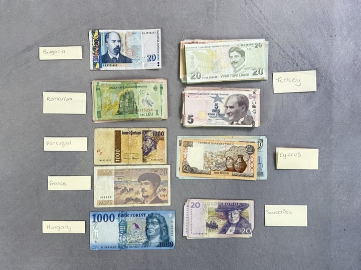 Various European Banknotes Including Cyprus, Romanian And 1335 Turkish (Approx) (VAT ONLY PAYABLE ON BUYERS PREMIUM)