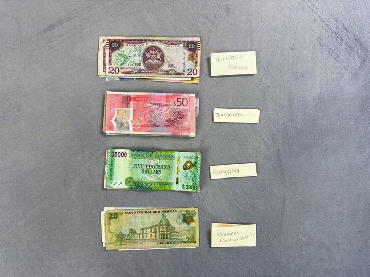 Various Banknotes Including Honduras, Guyana, Trinidad &Tobago And 2100 Jamaica (Approx) (VAT ONLY PAYABLE ON BUYERS PREMIUM)