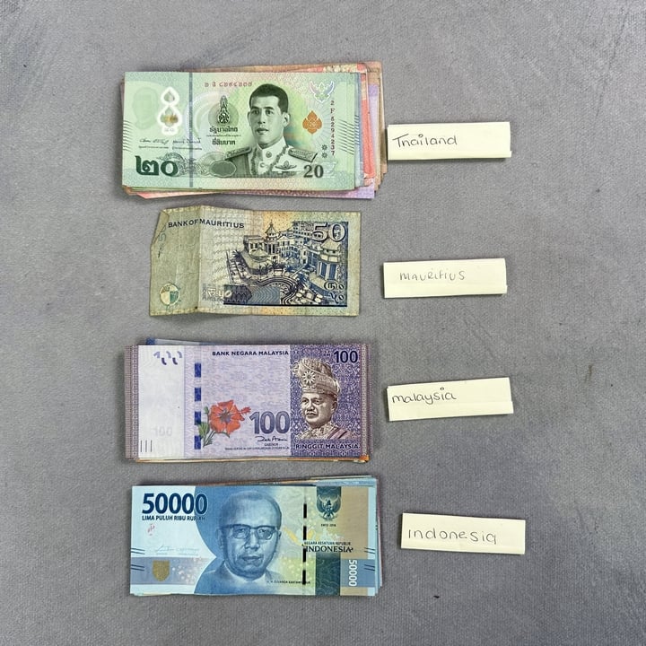 Various Banknotes Including Indonesia, Malaysia And 8400 Thailand (Approx) (VAT ONLY PAYABLE ON BUYERS PREMIUM)