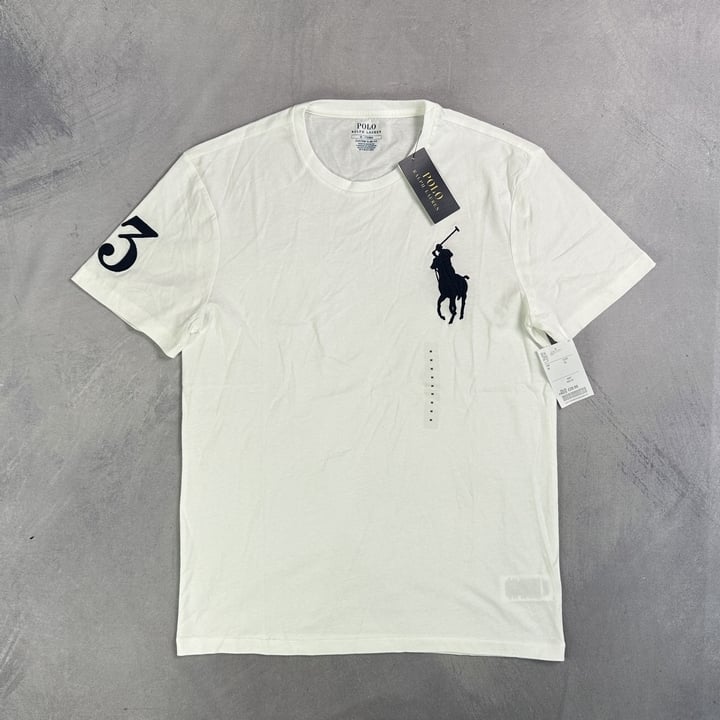 Polo Ralph Lauren Big Pony T-Shirt With Tags - Size M (VAT ONLY PAYABLE ON BUYERS PREMIUM)