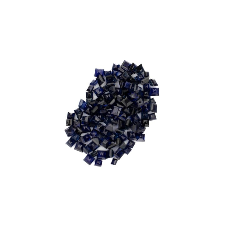 11.90ct Sapphire Faceted Square-cut Parcel of Gemstones, 2-2.25mm