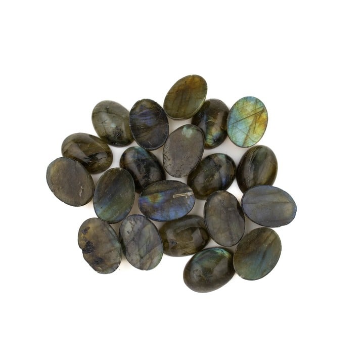 188.00ct Labradorite Cabochon Oval-cut Parcel of Gemstones, 18x13mm