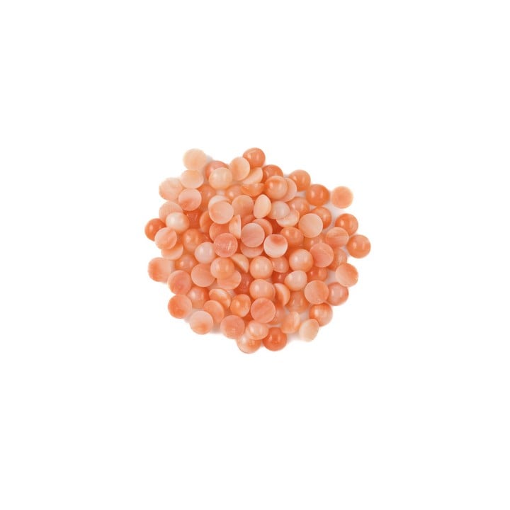 22.28ct Pink Coral Cabochon Round-cut Parcel of Gemstones, 4mm