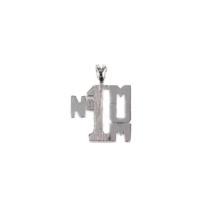 Silver No 1 Mum Pendant, 2.5cm, 2.1g