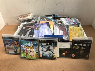 QTY OF DVDS & CDS TO INCLUDE PLAYSTATION 3 PORTAL 2 (PLEASE NOTE: 18+YEARS ONLY. ID MAY BE REQUIRED): LOCATION - A8