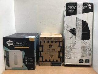 3 X BABY ITEMS TO INCLUDE TOMMEE TIPPEE ULTRA UV STERILISER & STORAGE UNIT: LOCATION - A9