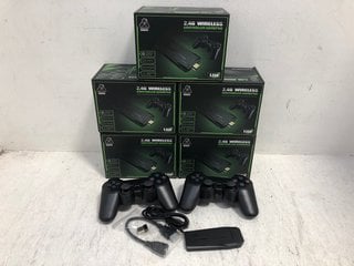 5 X GAME 2.4G WIRELESS CONTROLLER GAMEPADS: LOCATION - B15