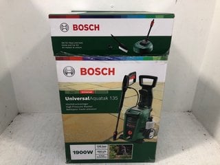 BOSCH UNIVERSAL AQUATAK 135 HIGH-PRESSURE WASHER - RRP £139 TO INCLUDE BOSCH HOME AND CAR KIT: LOCATION - B14