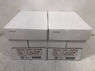 2 X BOXES OF A4 COPY PAPER IN WHITE: LOCATION - B14