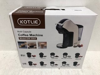 KOTLIE EM-308A MULTI-CAPSULE COFFEE MACHINE - RRP £120: LOCATION - B13