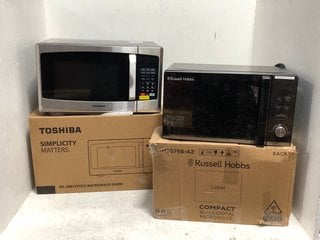 TOSHIBA ML-EM23P DIGITAL MICROWAVE OVEN TO INCLUDE RUSSELL HOBBS RHM2076B-AZ COMPACT DIGITAL MICROWAVE OVEN: LOCATION - B13