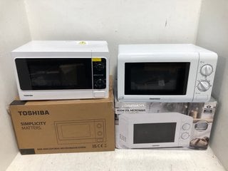 DAEWOO SDA2075 800W 20L MICROWAVE TO INCLUDE TOSHIBA MM-MM20P MANUAL MICROWAVE: LOCATION - B13