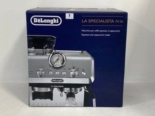 DELONGHI LA SPECIALISTA ARTE BEAN TO CUP ESPRESSO AND CAPPUCCINO MACHINE - RRP £349: LOCATION - FRONT BOOTH