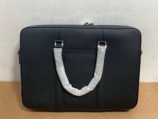 MAVERICK & CO MENS LEATHER LAPTOP BAG IN BLACK - RRP £179: LOCATION - B11