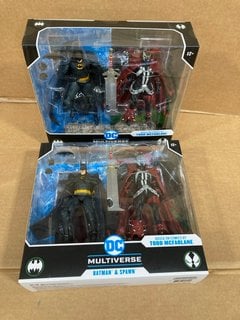 2 X DC MULTIVERSE BATMAN & SPAWN FIGURE PLAY SET: LOCATION - B6