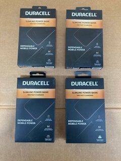 4 X DURACELL SLIMLINE POWER BANKS 18W FAST CHARGING: LOCATION - B4