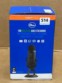 LOGITECH BLUE YETI MULTI-PATTERN USB MICROPHONE - RRP £120: LOCATION - B5