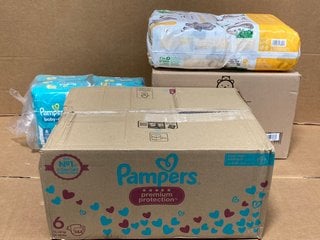 PAMPERS MULTI-PACK NAPPIES - UK SIZE 6 TO INCLUDE MAMA BEAR NAPPY PANTS - UK SIZE 6: LOCATION - B0