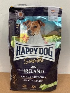 HAPPY DOG 10KG SENSIBLE MINI IRELAND DRY DOG FOOD BAG - BBE 12/01/2026: LOCATION - C1