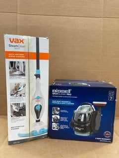 VAX STEAM CLEAN MULTI-CLEANER TO INCLUDE BISSELL SPOT CLEAN PRO: LOCATION - C8