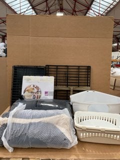 QTY OF PET ITEMS TO INCLUDE CORNER LARGE LITTER TRAY: LOCATION - C8