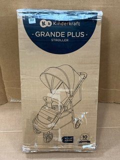 KINDERKRAFT GRANDE PLUS STROLLER - RRP £120: LOCATION - C12