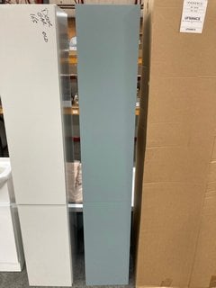 (COLLECTION ONLY) WALL HUNG 2 DOOR BATHROOM CABINET IN FERN GREEN 1730 X 300 X 330MM RRP £595: LOCATION - C6