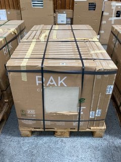 PALLET OF RAK INTERNAL/EXTERNAL GRADE (FREEZE THAW FROST RESISTANT PORCELAIN TILES) 600MM SQ IN WHITE CONCRETE SMOOTH APPROX 43M SQ IN TOTAL APPROX 720KG IN WEIGHT RRP £3542 HEAVY ITEM ADEQUATE VEHIC