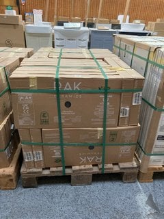 PALLET OF RAK INTERNAL/EXTERNAL GRADE (FREEZE THAW FROST RESISTANT PORCELAIN TILES) 600 X 300MM IN GRAPHITE SMOOTH APPROX 43M SQ IN TOTAL APPROX 960KG IN WEIGHT RRP £3542 HEAVY ITEM ADEQUATE VEHICLE