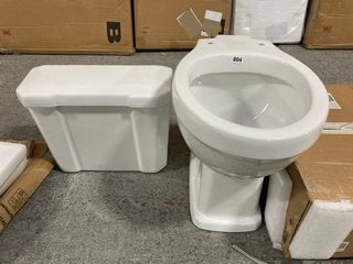 (COLLECTION ONLY) HIGH/LOW LEVEL TOILET PAN WITH HIGH LEVEL CISTERN WITH FITTINGS RRP £325: LOCATION - D3