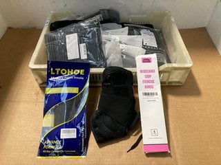 QTY OF ASSORTED ITEMS TO INCLUDE KUANGMI ANKLE BRACE IN SIZE M: LOCATION - WH4