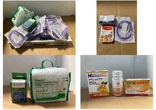 QTY OF ASSORTED HEALTHCARE ITEMS TO INCLUDE DRESSIT COMMUNITY ASEPTIC PACK MEDIUM TO LARGE GLOVES: LOCATION - WH4