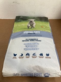 ALPHA 15KG SPORTING PUPPY CHICKEN & RICE DOG FOOD - BBE - 23/11/24: LOCATION - WH10