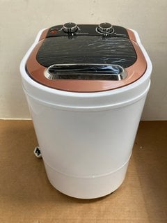 PORTABLE WASHING MACHINE 2-IN-1 MINI WASHER IN WHITE AND ROSE GOLD: LOCATION - H14