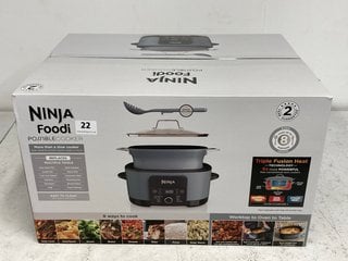 NINJA FOODI POSSIBLE COOKER 8-IN-1 SLOW COOKER & MULTI-COOKER IN SEA SALT GREY(SEALED) - MODEL MC1001UK - RRP £149: LOCATION - BOOTH