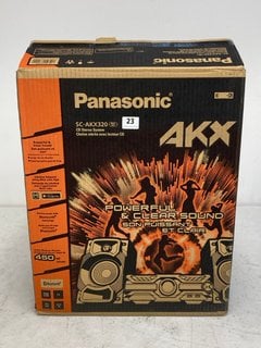 PANASONIC SC-AKX320 WIRELESS MEGASOUND HI-FI SYSTEM - RRP £209: LOCATION - BOOTH