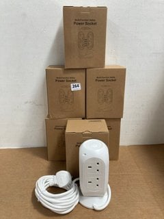 6 X MULTI-FUNCTION SAFETY POWER SOCKETS IN WHITE: LOCATION - H12