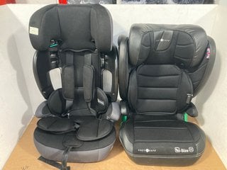 COZY N SAFE I-SIZE CAR SEAT IN BLACK TO INCLUDE I-SIZE CAR BOOSTER SEAT IN BLACK: LOCATION - H9