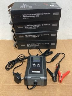 5 X 5A SMART BATTERY CHARGER AND MAINTAINER FOR VEHICLES: LOCATION - H8