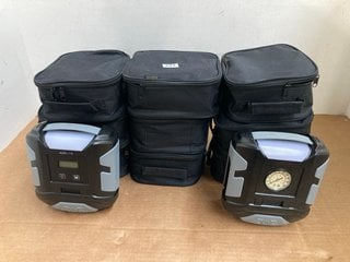 9 X ANALOGUE AND DIGITAL TYRE INFLATORS WITH LED LIGHTS: LOCATION - H5