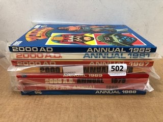 8 X ASSORTED 2000 AD ANNUAL COMIC BOOKS: LOCATION - G2