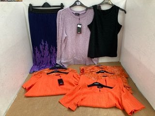 8 X WOMENS KLASS CLOTHING IN M TO INCLUDE KLASS PURPLE JUMPER IN UK SIZE M: LOCATION - G4