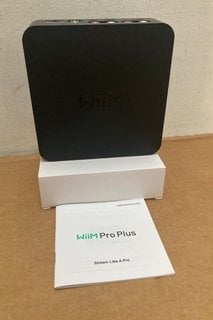 WIIM PRO PLUS WIRELESS HI-RES MUSIC STREAMER - RRP:£219: LOCATION - G5