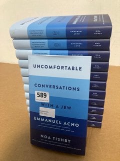 12 X UNCOMFORTABLE CONVERSATIONS WITH A JEW BY EMMANUEL ACHO AND NOA TISHBY BOOKS: LOCATION - G6