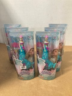 6 X SKY DANCERS TURQUOISE TWINKLE FLYING DOLL: LOCATION - G6