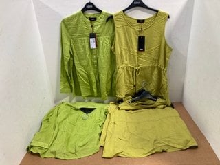 7 X WOMEN'S KLASS CLOTHING IN VARIOUS SIZES TO INCLUDE KLASS LONG SLEEVED GREEN T SHIRT UK SIZE 14: LOCATION - G9