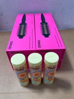 4 X AMIKA BLOWOUT BABE THERMAL BRUSHES TO INCLUDE 3 X AMIKA VELVETEEN DREAM SMOOTHING BALM: LOCATION - WH2