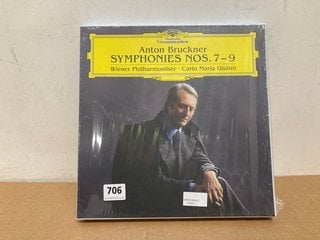 ANTON BRUCKNER SYMPHONIES NUMBERS 7-9 WIENER PHILHARMONIKER , CARLO MARIA GIULINI - RRP:£120: LOCATION - G13