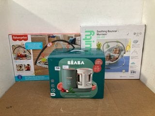 3 X ASSORTED BABY ITEMS TO INCLUDE BEABE BABYCOOK NEO FOOD MAKER - MODEL- BEA0400-TB - RRP:£189: LOCATION - G15